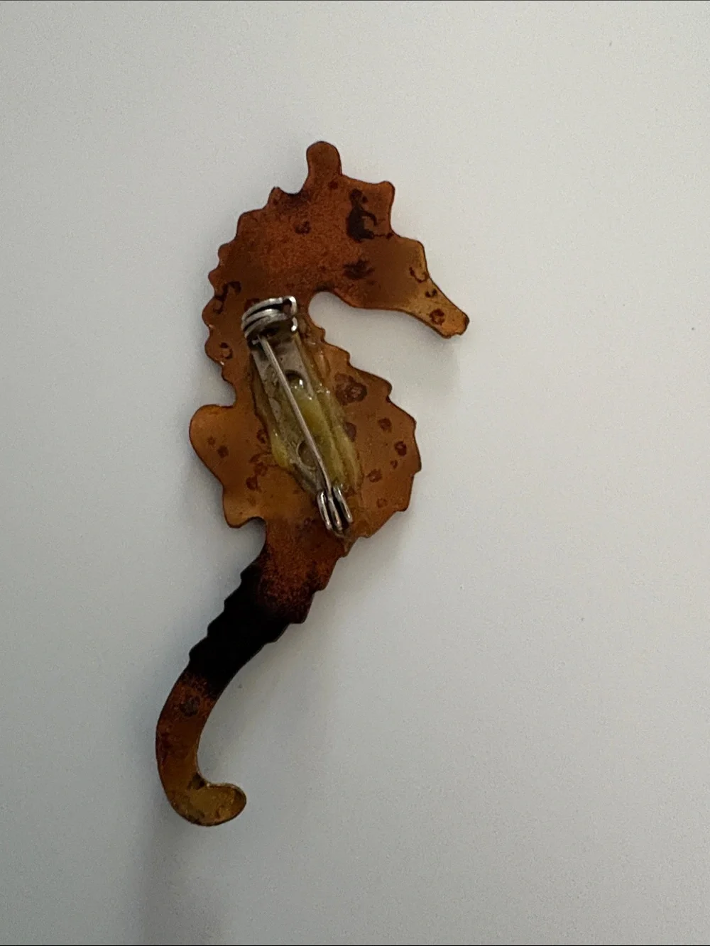 Colorful Seahorse Enamel Pin - Rainbow Tones